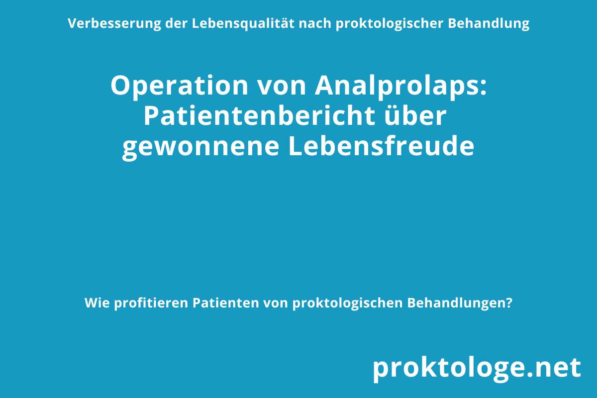 Analprolaps Op Wie Lange Krankenhaus